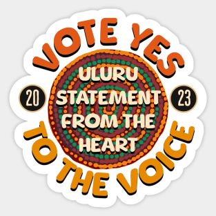 Vote YES to Indigenous Voice to Parliament Australia Sticker